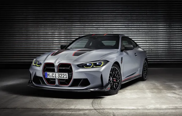 BMW, Front, Grey, Side, M4 CSL, BMW M4 CSL