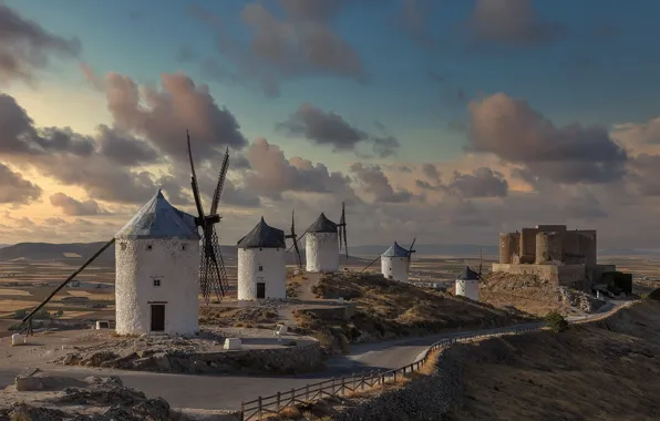 Картинка Espana, Consuegra, La Mancha