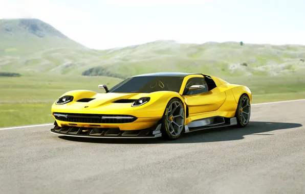 Авто, Lamborghini, Машина, Суперкар, Miura, Спорткар, Lamborghini Miura, Lamborghini Miura Concept