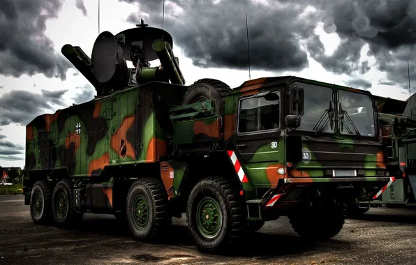 Бундесвер, ЗРК, Roland, шасси 8x8 MAN, немецко-французский зенитный ракетный комплекс
