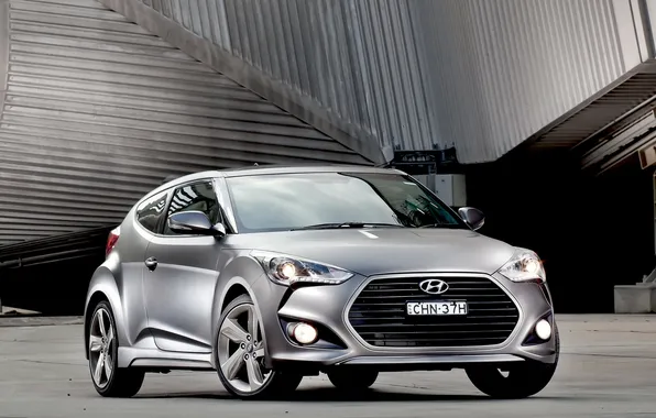 Авто, обои, Hyundai, передок, Turbo, Veloster