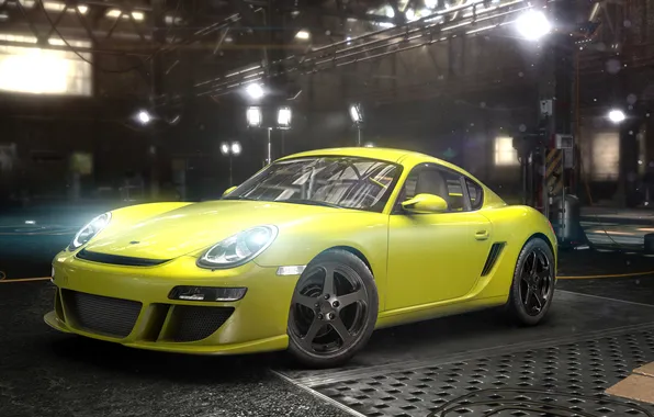 Картинка гараж, Porsche 911, Ubisoft, The Crew
