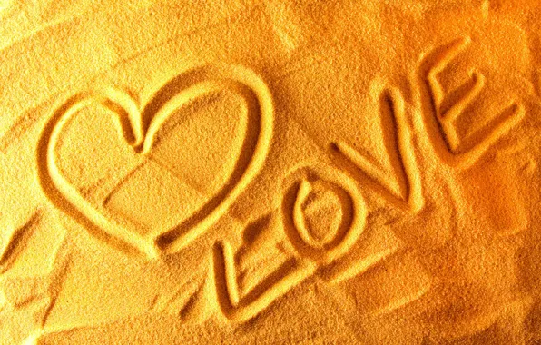 Песок, любовь, сердце, рисунки