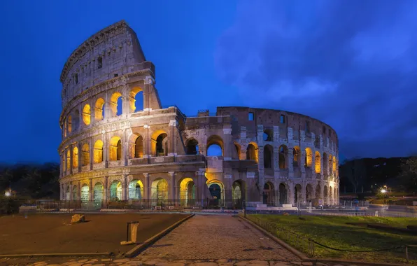 Стена, Рим, Италия, Ватикан, Roman Colosseum