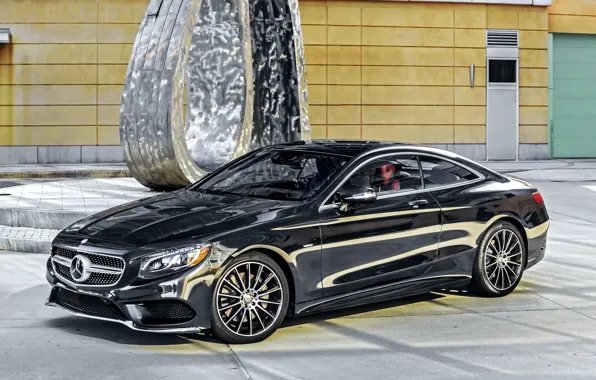 Картинка черный, Mercedes-Benz, мерседес, AMG, Black, амг, 2014, S 550