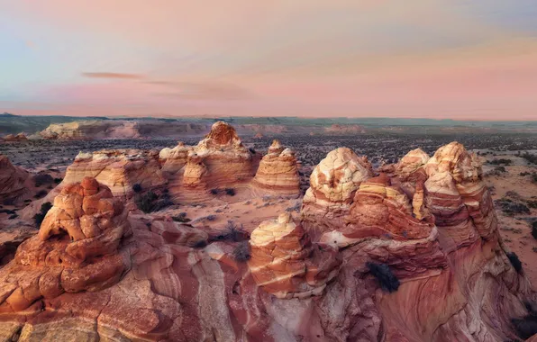 Картинка sunset, Arizona, Vermilion Cliffs National Monument, Coyote Buttes South, Cottonwood cove