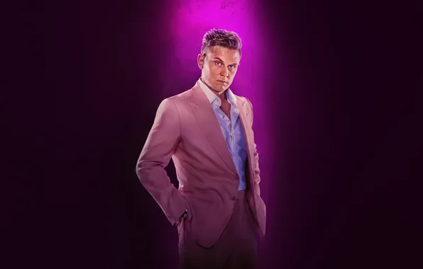 Взгляд, поза, костюм, Billy Magnussen, 2024, Road House, Дом у дороги, Билли Магнуссен
