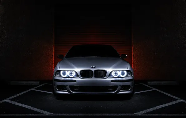 Бмв, BMW, металлик, ангельские глазки, E39, 540i, 5 серия