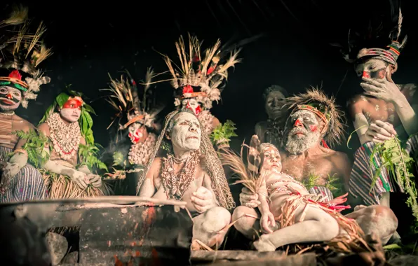 Племя, Papua, канибалы
