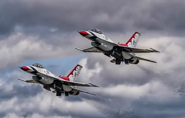 Картинка оружие, самолёты, Thunderbirds, F16