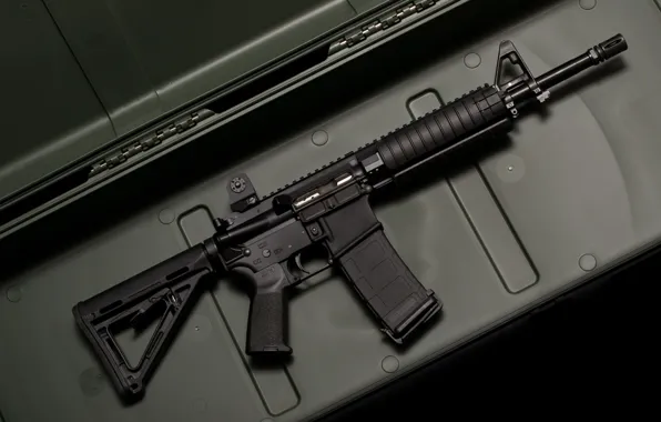Gun, automatic, military, assault rifle, Land Warfare Ressources Coorporation, LWRC M6, carbine