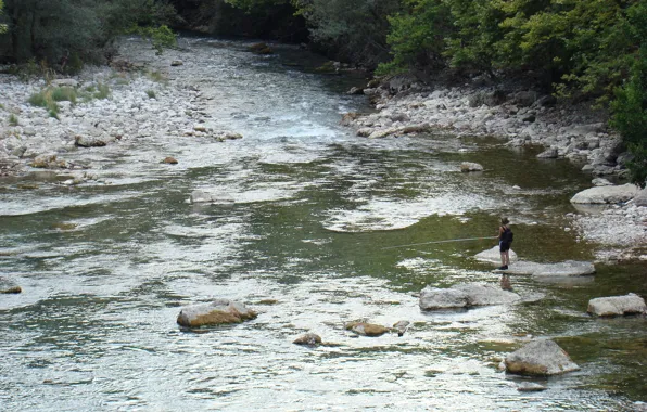 River, fishing, Voidomatis