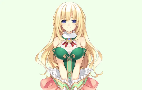 Girl, sexy, cleavage, long hair, boobs, anime, beautiful, purple eyes