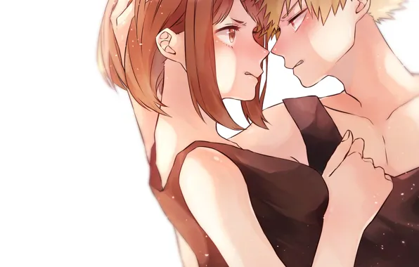 Fanart, Boku no Hero Academia, Pixiv, My Hero Academia, Uraraka Ochako, Fanart From Pixiv, Bakugou …