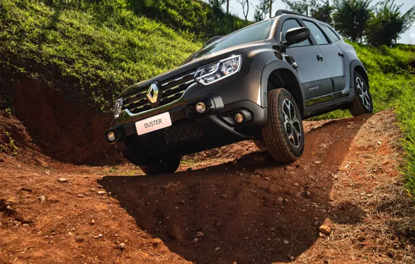 Песок, car, машина, Renault, бездорожье, Renault Duster