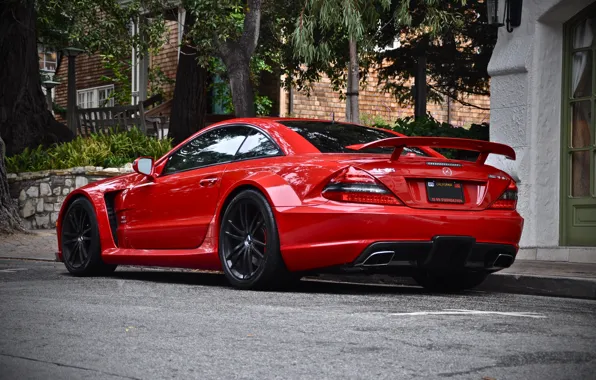 Картинка Mercedes, Red, AMG, Black Series, SL65