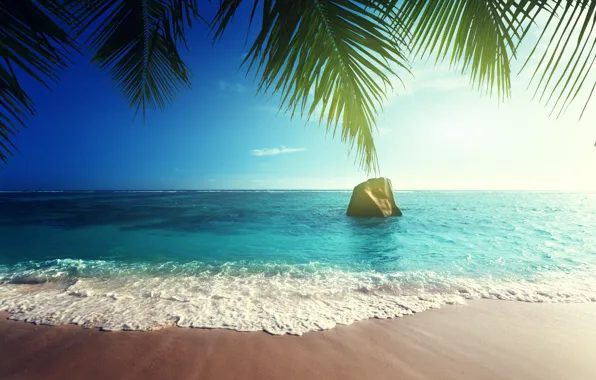 Картинка paradise, остров, coast, берег, beach, песок, море, summer