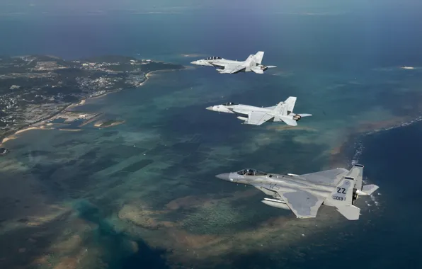 Япония, F-15 Eagle, ВВС США, F/A-18E Super Hornet