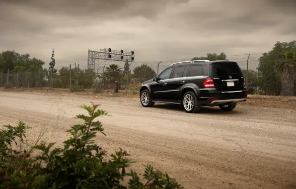 Черный, Mercedes-Benz, Мерседес, джип, black, GL550