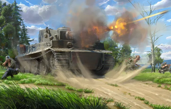 Немецкий тяжёлый танк, Michal Kus, A Tiger's biting force, Panzerkampfwagen VI Ausf.H, Сила укуса тигра