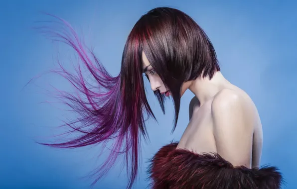 Картинка девушка, волосы, профиль, Flying Hair, Hairaward 2015