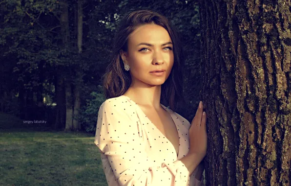 Девушка, улыбка, брюнетка, girl, красивая, голубые глаза, smile, anastasia