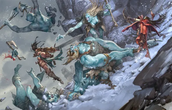 Битва, Jesper Ejsing, Pathfinder Adventure, Ice Tomb of the Giant Queen