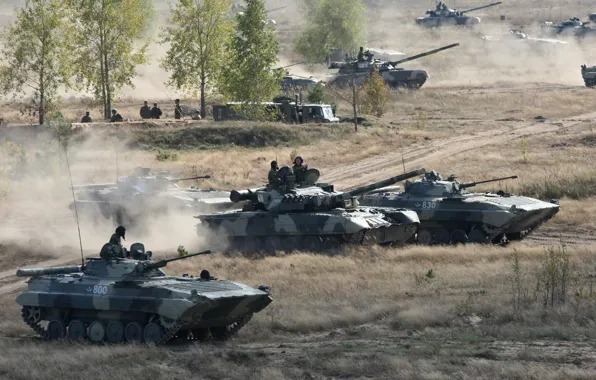 Россия, полигон, учения