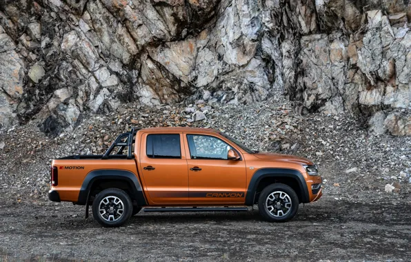 Картинка Volkswagen, пикап, Amarok, в профиль, Canyon, 2019