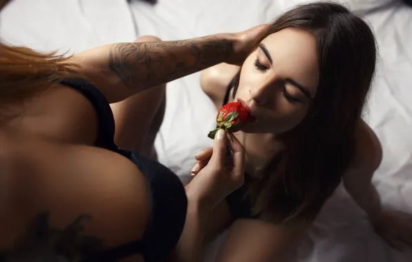 Girl, Light, Red, Hot, Lingerie, Beautiful, Sexy, Model
