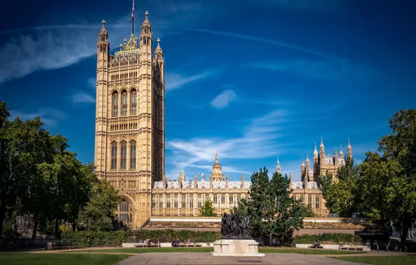 Картинка Лондон, Великобритания, Westminster - Houses of Parliament