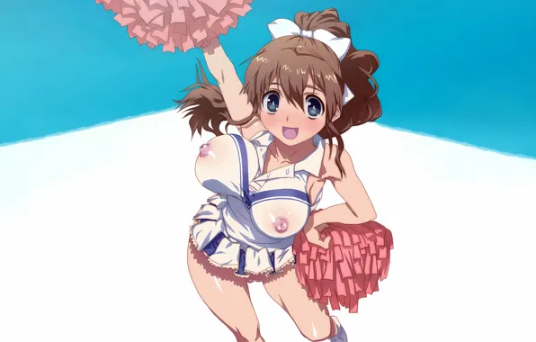 Girl, sexy, erect nipples, long hair, legs, pussy, brown hair, nipples