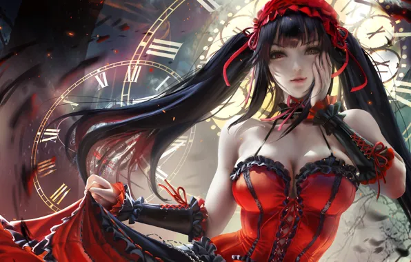 Обои Девушка, Date A Live, Kurumi Tokisaki, Рандеву С Жизнью На.