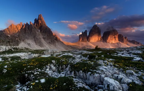 Картинка горы, природа, утро