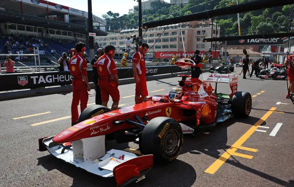 Картинка Formula-1, 2011, Болид, формула-1, fernando alonso, Фернандо Алонсо, Ferrari 150° Italia, Scuderia Ferrari