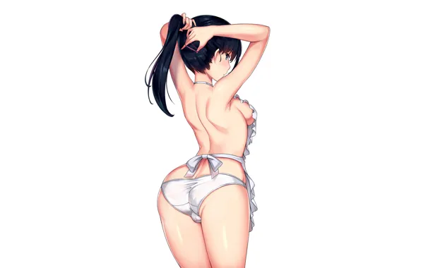 Girl, sexy, lingerie, ass, pantsu, cleavage, panties, long hair