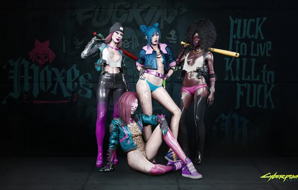 Concept Art, cyberpank, cyberpunk 2077, Sci-Fi, Digital Painting, gangs, Game Art, Futuristic