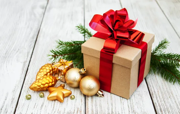 Украшения, подарок, шары, Новый Год, Рождество, christmas, balls, wood