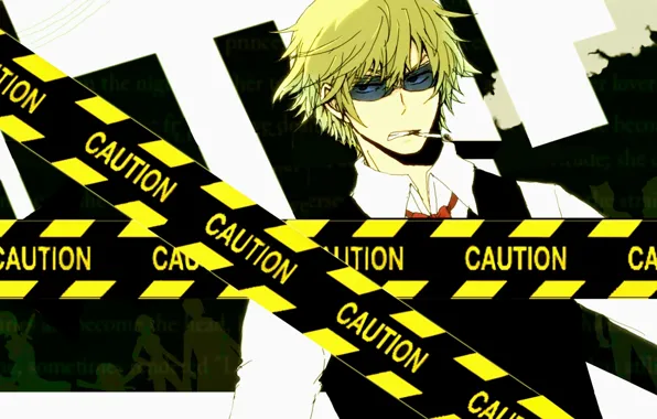 Очки, сигарета, Durarara, shizuo heiwajima