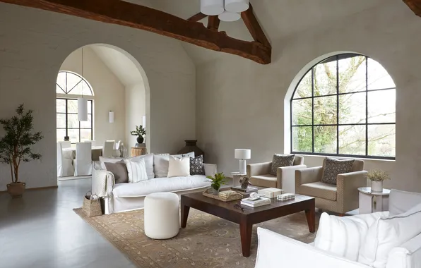 Дизайн, стиль, вилла, интерьер, гостиная, столовая, for Modern Home Décor, by Hudson Home