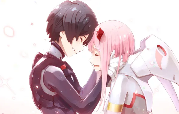 Девушка, парень, слёзы, 002, Darling In The Frankxx, Милый во Франксе, Хиро