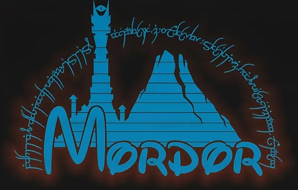 Логотип, дисней, мордор, саурон