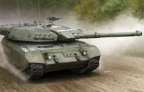 Картинка арт, Canadian tank, MEXAS, Leopard C2