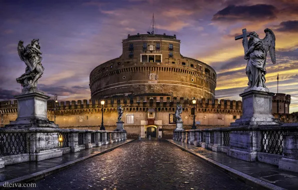 Рим, Италия, Castel Sant'Angelo, Замок Святого Ангела, Castellum Sancti Angeli