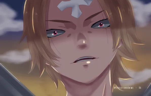 Взгляд, арт, парень, Fairy Tail, Хвост феи