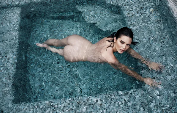 Pool, model, 2018, nude, look, bottom, butt, Kendall Jenner