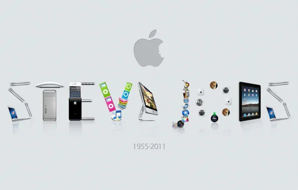 Обои, apple, стив джобс, 1955-2011 год