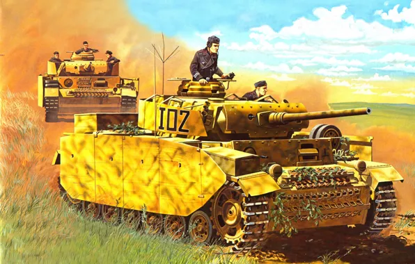 Картинка арт, танк, PzKpfw IV, Panzerkampfwagen IV