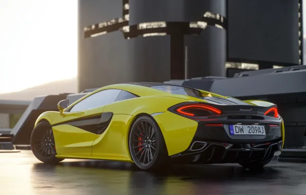 McLaren, Авто, Машина, Car, Render, Рендеринг, 570s, McLaren 570s