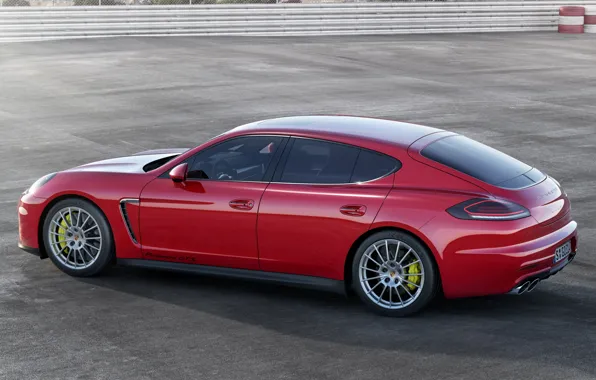 Porsche, Panamera, red, автомобиль, красивый, GTS